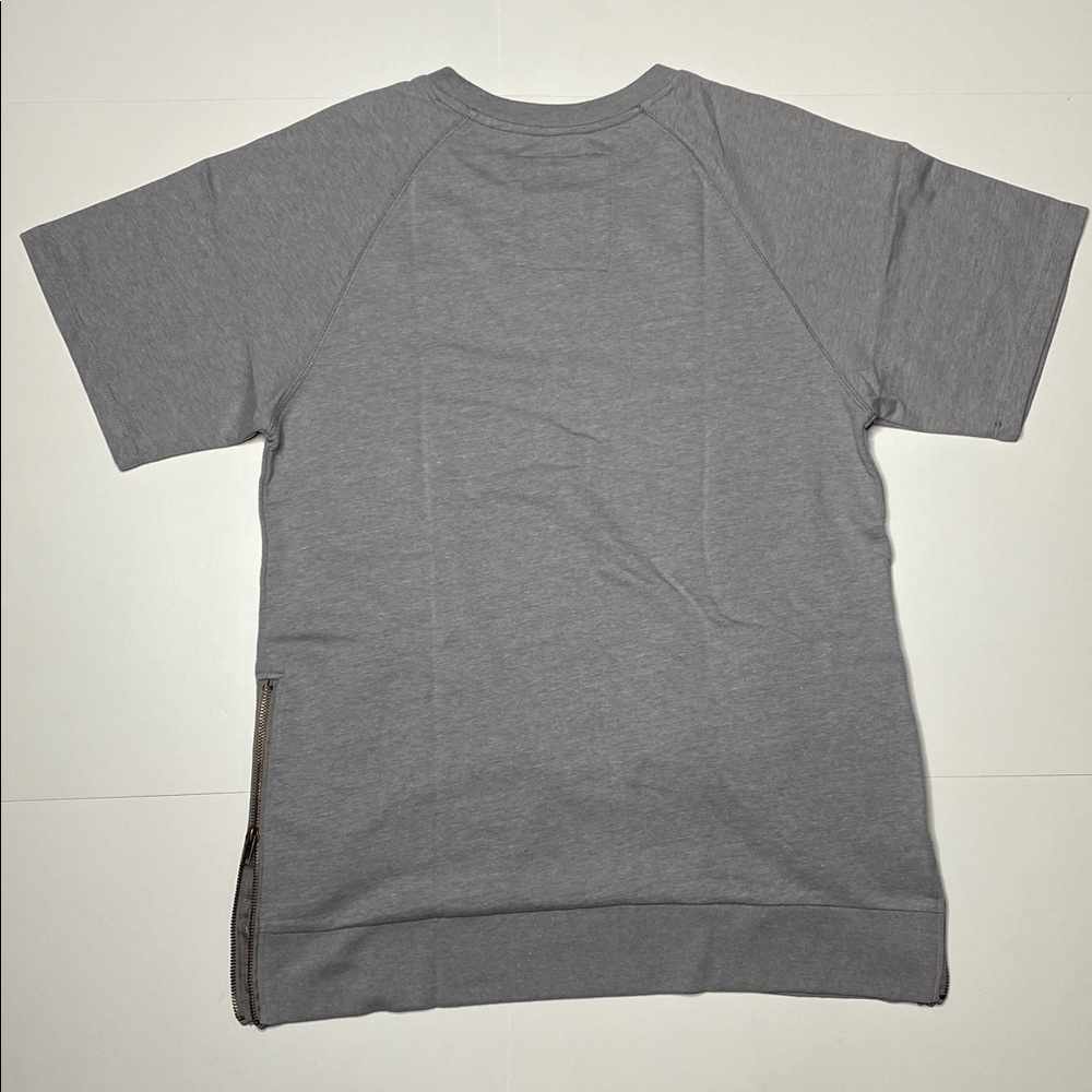 Grey Side Zip Tee size Large - Picture 3 of 7
